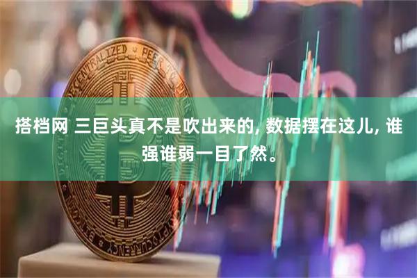 搭档网 三巨头真不是吹出来的, 数据摆在这儿, 谁强谁弱一目了然。